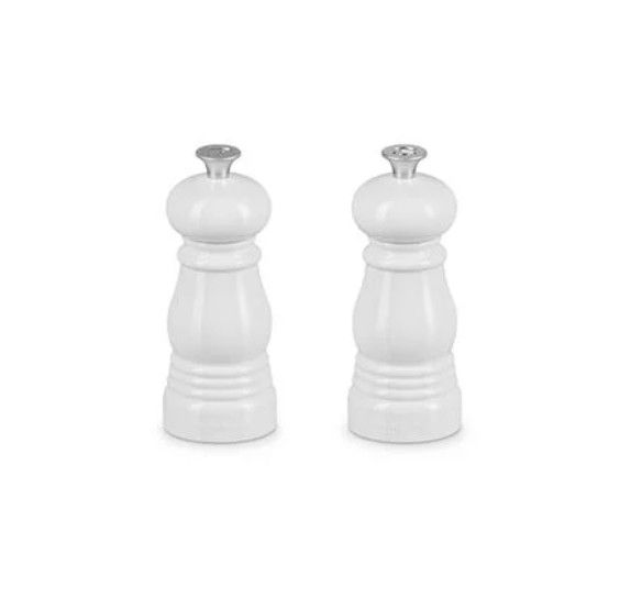 Petite Salt and Pepper Mill Set - White, 5&quot; x 2&quot; each | Le Creuset