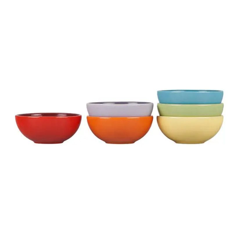 Pinch Bowl Gift Set (Set of 6) - Multi Color (Sea Salt, Meringue, Peche, Provence, Shell Pink, Coastal Blue) | Le Creuset