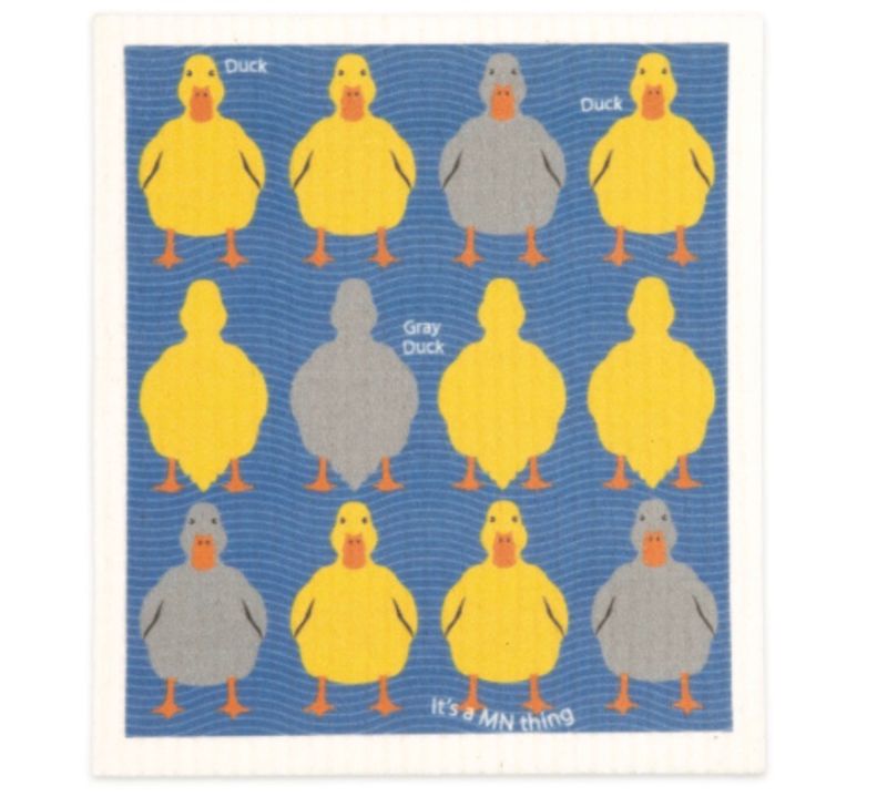 MN Grey Duck | Sponge Cloth