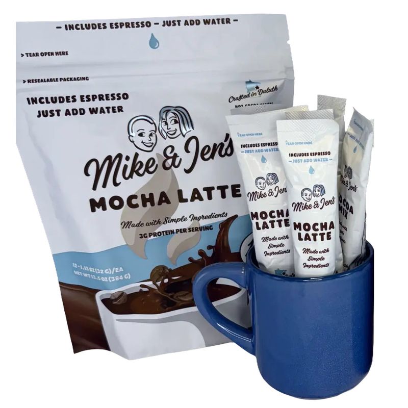 Mocha Latte Sticks Bag (incl. 12 sticks) | Mike &amp; Jen&#39;s