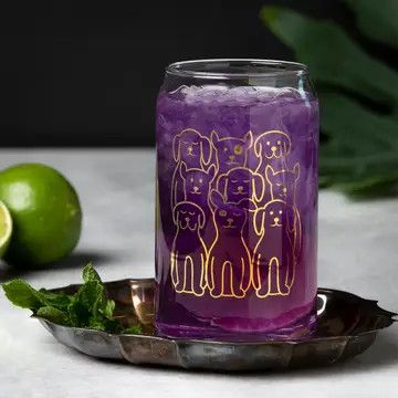 Dog Beer Can Glass | Glass Cup | Iced Coffee Cup | Counter Couture