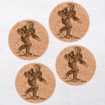Sasquatch Cork Coasters | Counter Couture