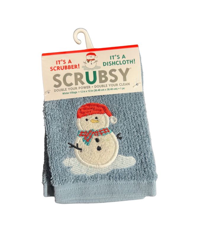 MUKitchen Holiday SCRUBSY Cloth – Winter Village | MÜkitchen