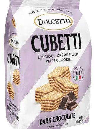 Dolcetto Cubetti Dark Chocolate Wafers, 8.8 oz bag | Sunflower Food Company