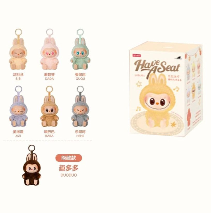 OneBillion Labubu Sit &amp; Party Vinyl Face Blind Box Keychain - 2nd Generation