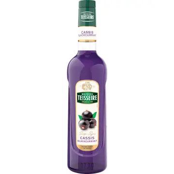 Teisseire Blackcurrant syrup glass 700 mL