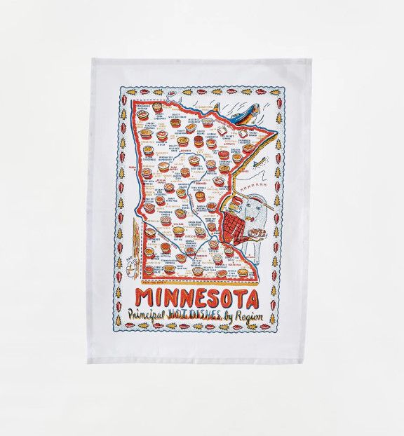 Growing up Minnesota Hotdish Dish Towel/Tea Towel