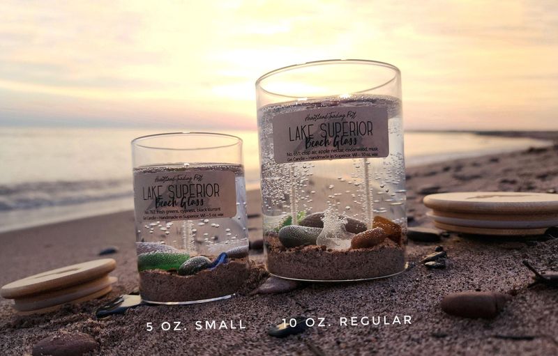 LAKE SUPERIOR “BEACH GLASS&quot; - No. 651 – crisp air, apple nectar, cedarwood, musk  | 10 OZ. REGULAR