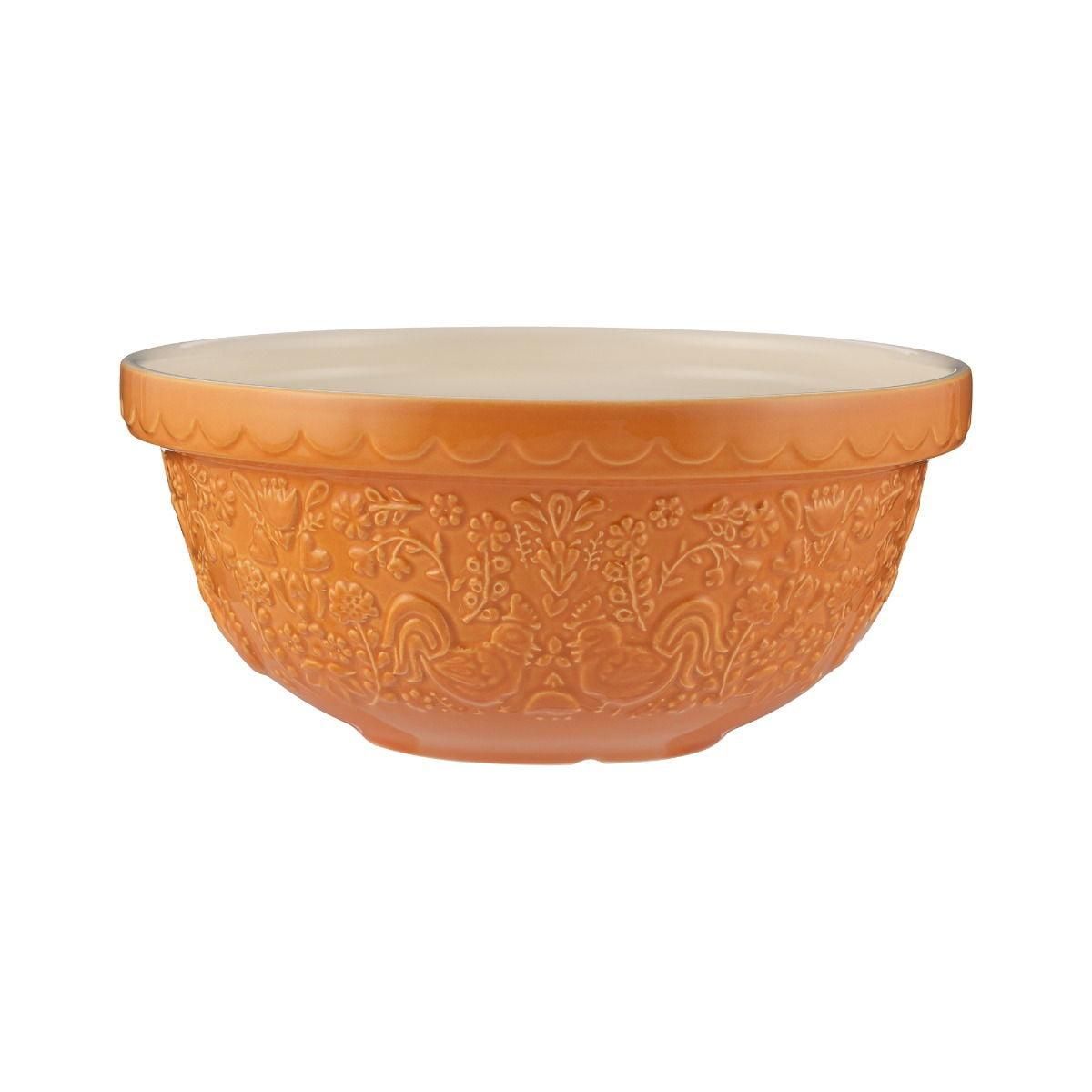 Mason Cash Home to Roost S24 (2.15 Qt) Mixing Bowl | Sienna Orange