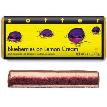 Blueberries on Lemon Cream (Hand-scooped Chocolate)