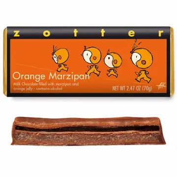 Orange Marzipan (Hand-scooped Chocolate)