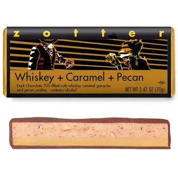 Whiskey + Caramel + Pecan (Hand-scooped Chocolate)