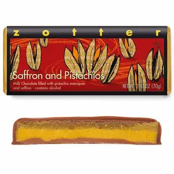 Saffron and Pistachios (Hand-scooped Chocolate)