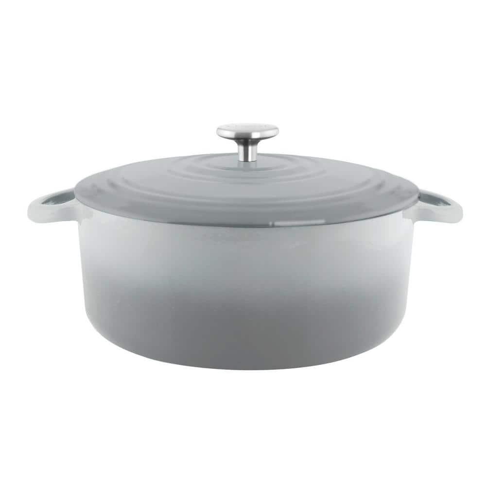 Cast Iron Dutch Oven (7 Qt.) - Ombre Fade Grey | Chantal