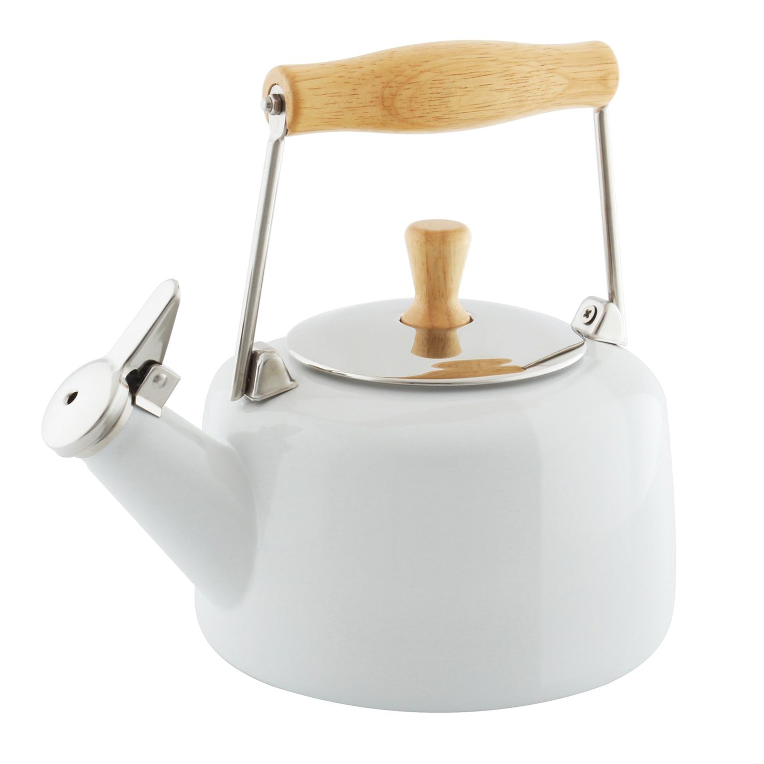 Enamel-on-Steel Sven Teakettle (1.4 Qt) - White | Chantal