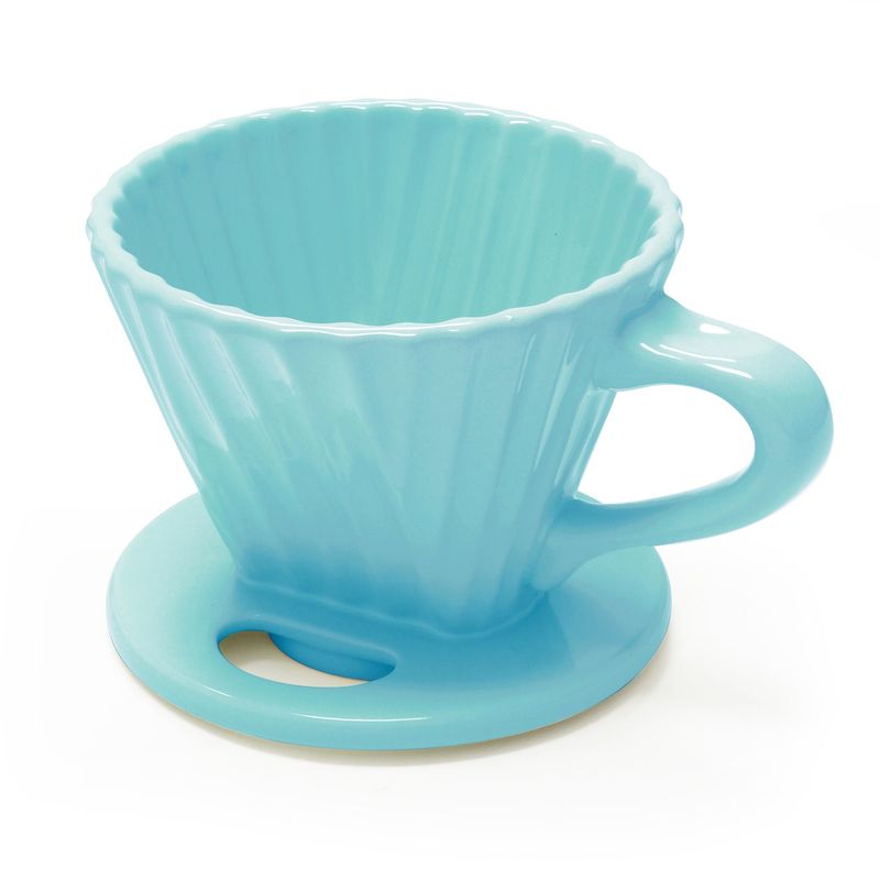 Ceramic Filter (8oz) - Design inspired by the shape of the Lotus flower - Aqua | Chantal