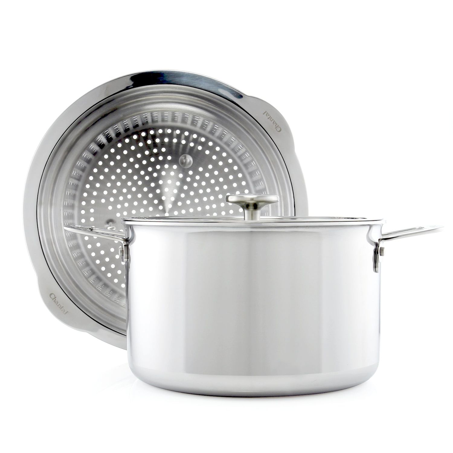 3.Clad 7 Qt. Stockpot &amp; Steamer | Chantal