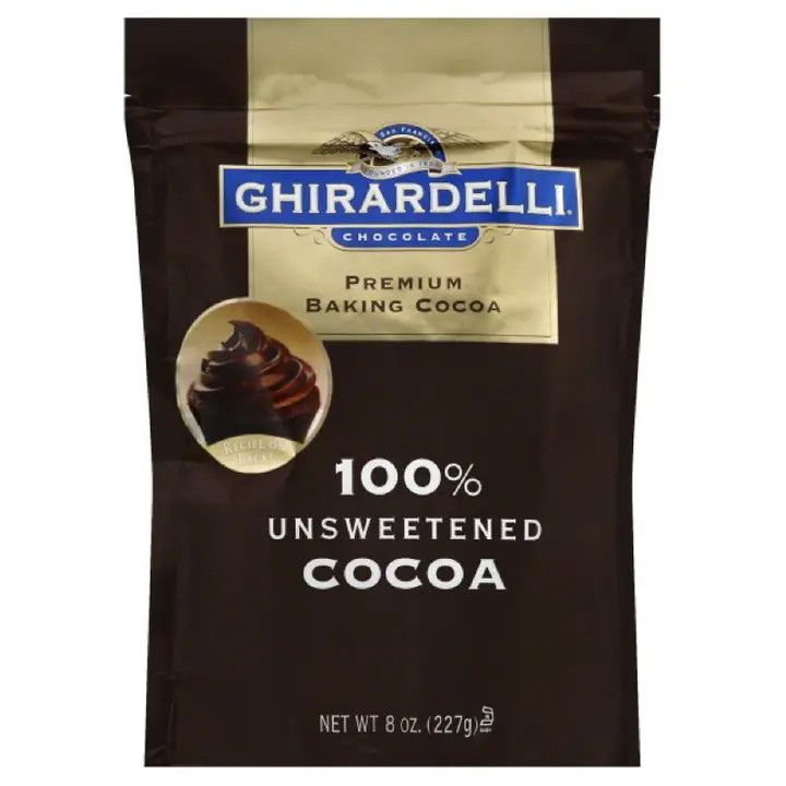 Ghirardelli 100% Unsweetened Premium Baking Cocoa, 8 Oz