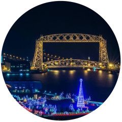 Jar Opener, Night Bridge Christmas Lights | Andrea&#39;s Silicone Trivets