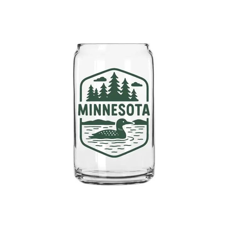 Minnesota Loon Can Glass | Northern Goods