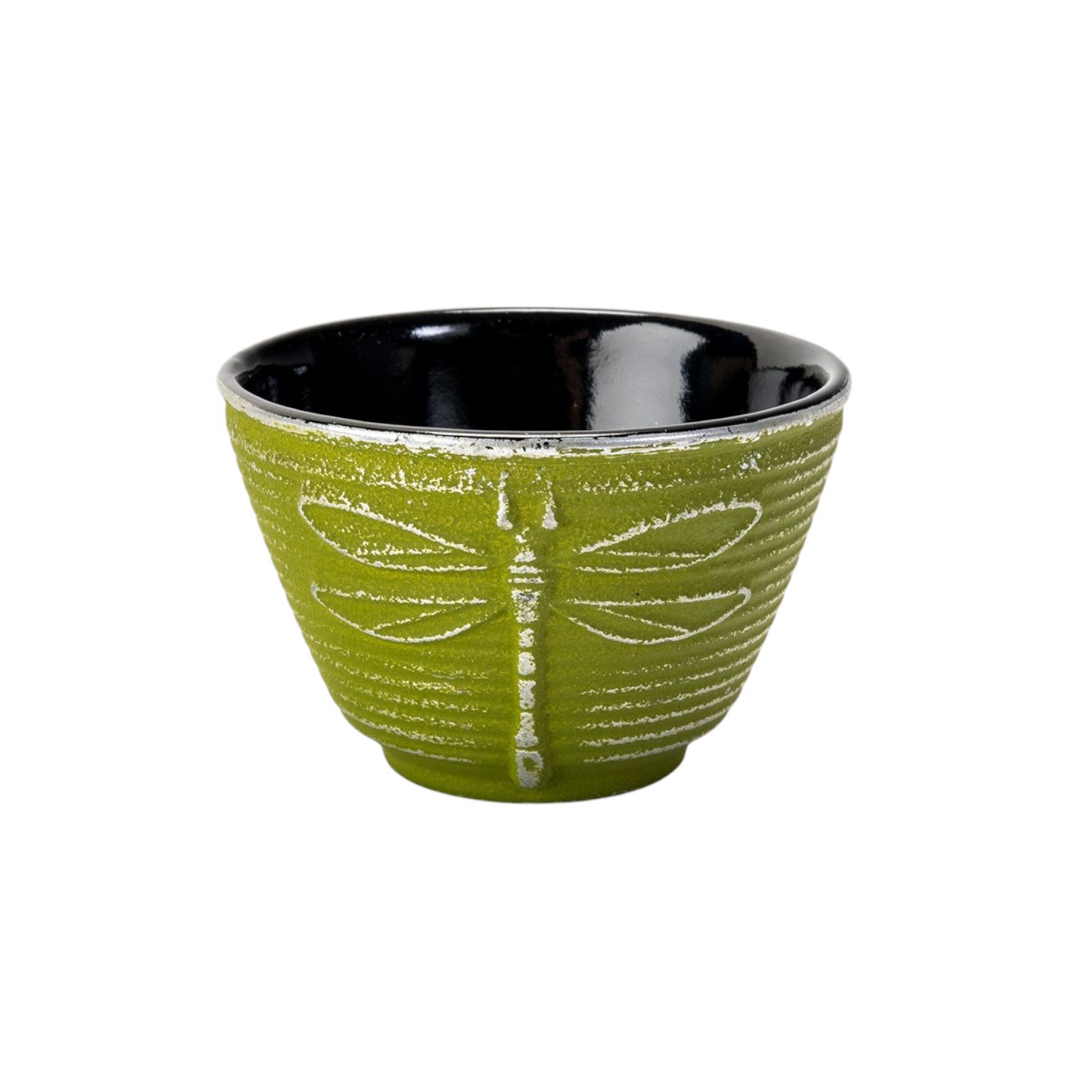 4oz Green Dragonfly Cast Iron Tea Cup (1/36) | Urban Tokyo