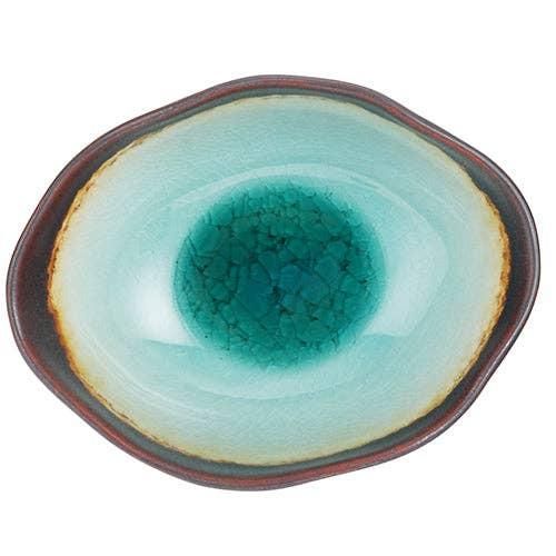 Midori Kanyu 4.75"Dia x 1.75"H Round Porcelain Shallow Bowl | Urban Tokyo