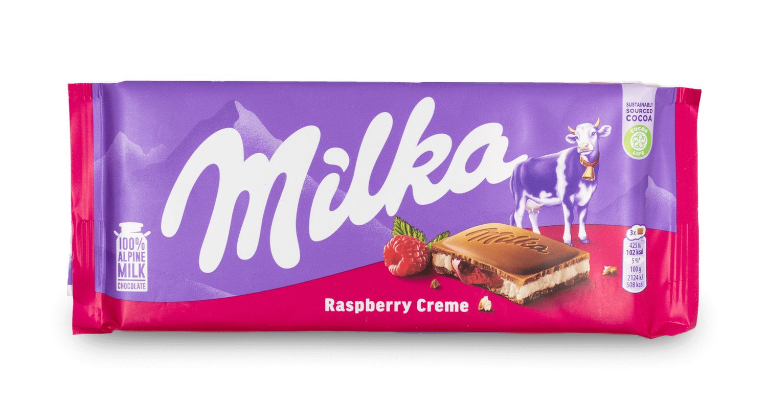 Milka Raspberry Cream 100g (European)