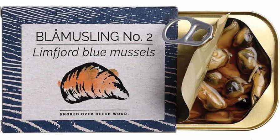 No. 2 Limfjord Smoked Blue Mussels in Oil 100g | Fangst