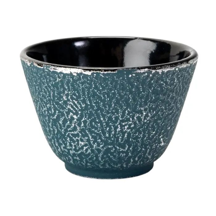 3oz Blue Cast Iron Tea Cup (1/36) | Urban Tokyo