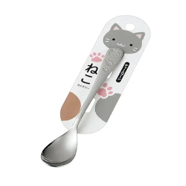 5.4&quot;L Stainless Steel Cat Spoon JP (12/600) | Urban Tokyo