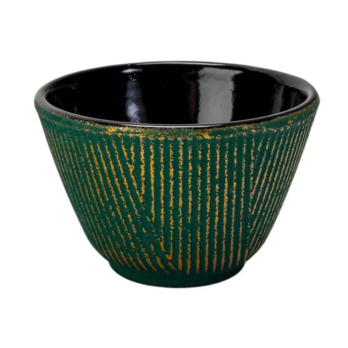 3oz Green Cast Iron Tea Cup (1/36) | Urban Tokyo