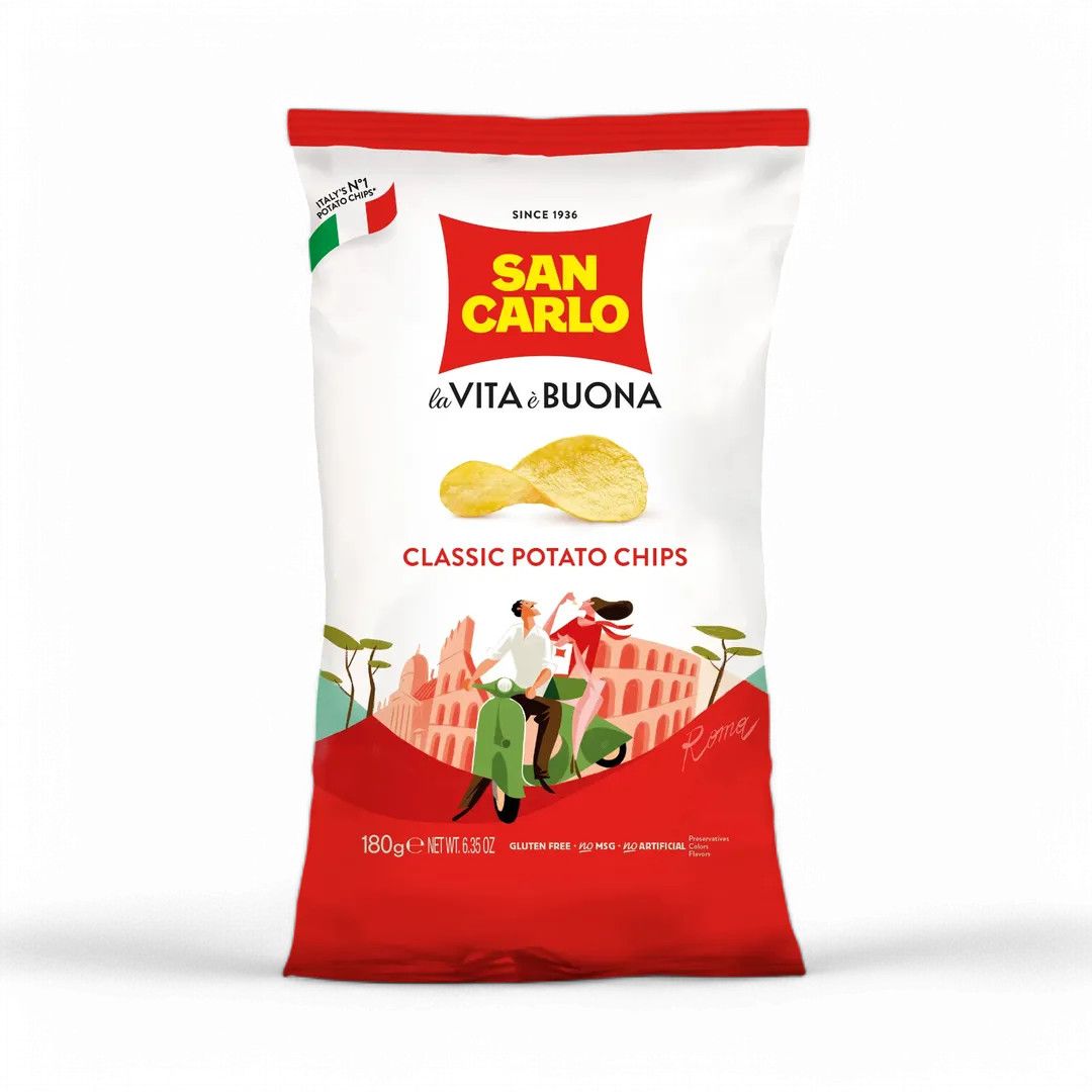 Classic Potato Chips by San Carlo (180g)