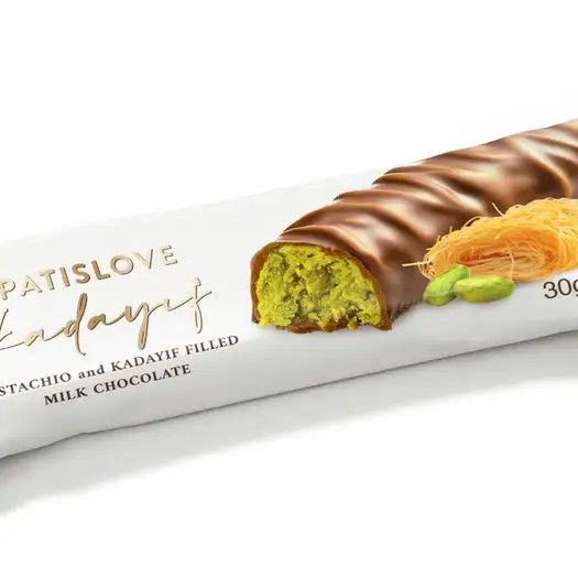 PatisLove Dubai Chocolate Bar – Premium Chocolate 30g