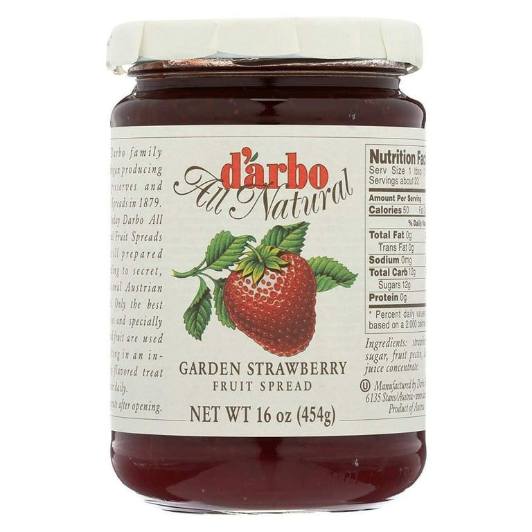D’arbo Strawberry Preserves – 16 oz