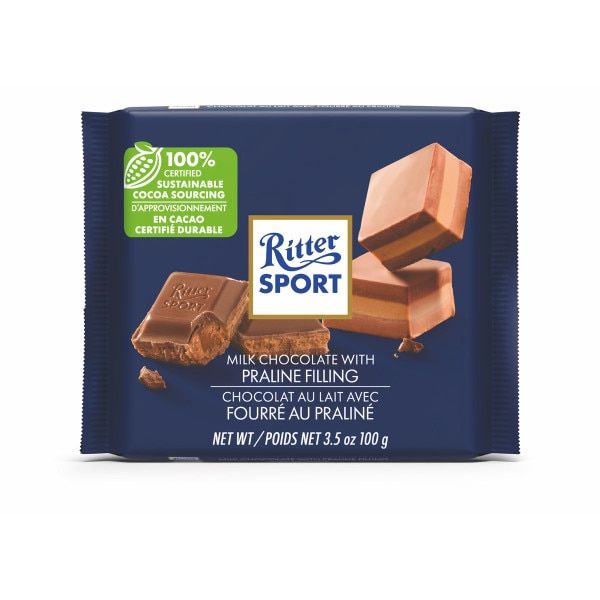 Ritter Sport® Milk Chocolate with Praline – 3.5 oz