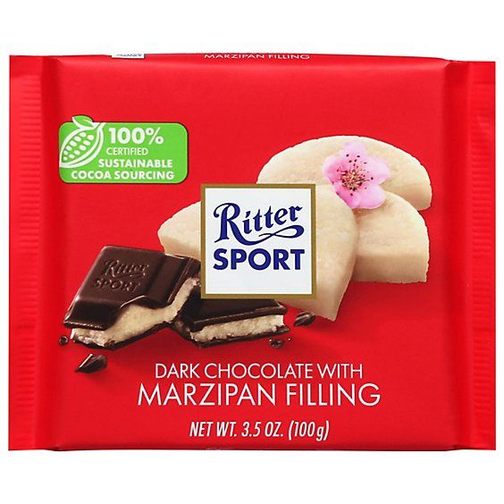 Ritter Sport® Dark Chocolate with Marzipan – 3.5 oz