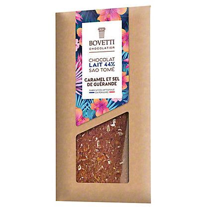 Bovetti Milk Chocolate Caramel &amp; Guérande Sea Salt Bar – 3.5 oz