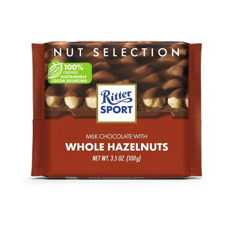 Ritter Sport® Milk Chocolate with Whole Hazelnuts – 3.5 oz