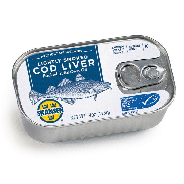 Skansen® Lightly Smoked Cod Liver Tin – 4 oz