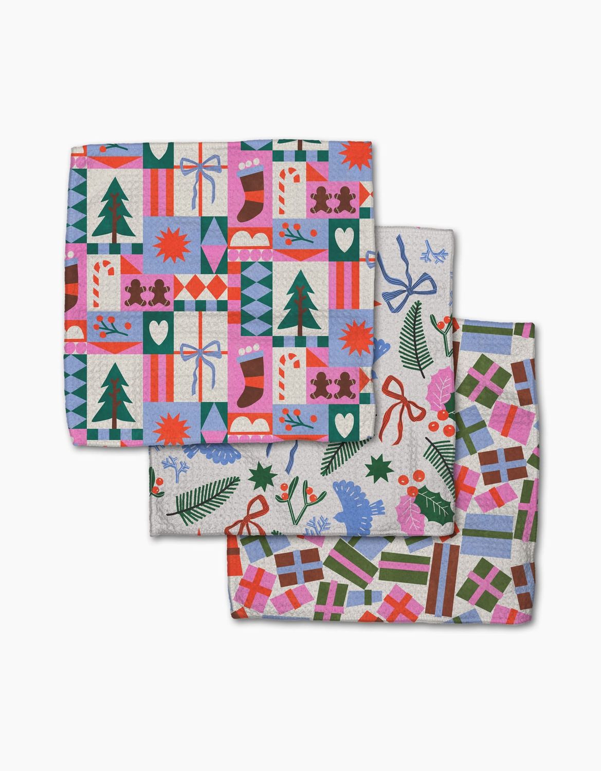 Festive Cheer Dishcloth Set | Geometry