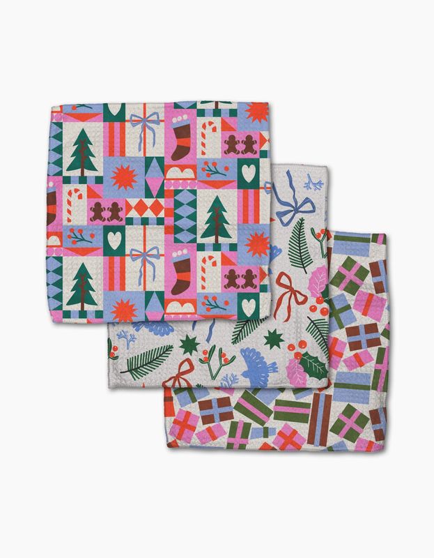 Festive Cheer Dishcloth Set | Geometry
