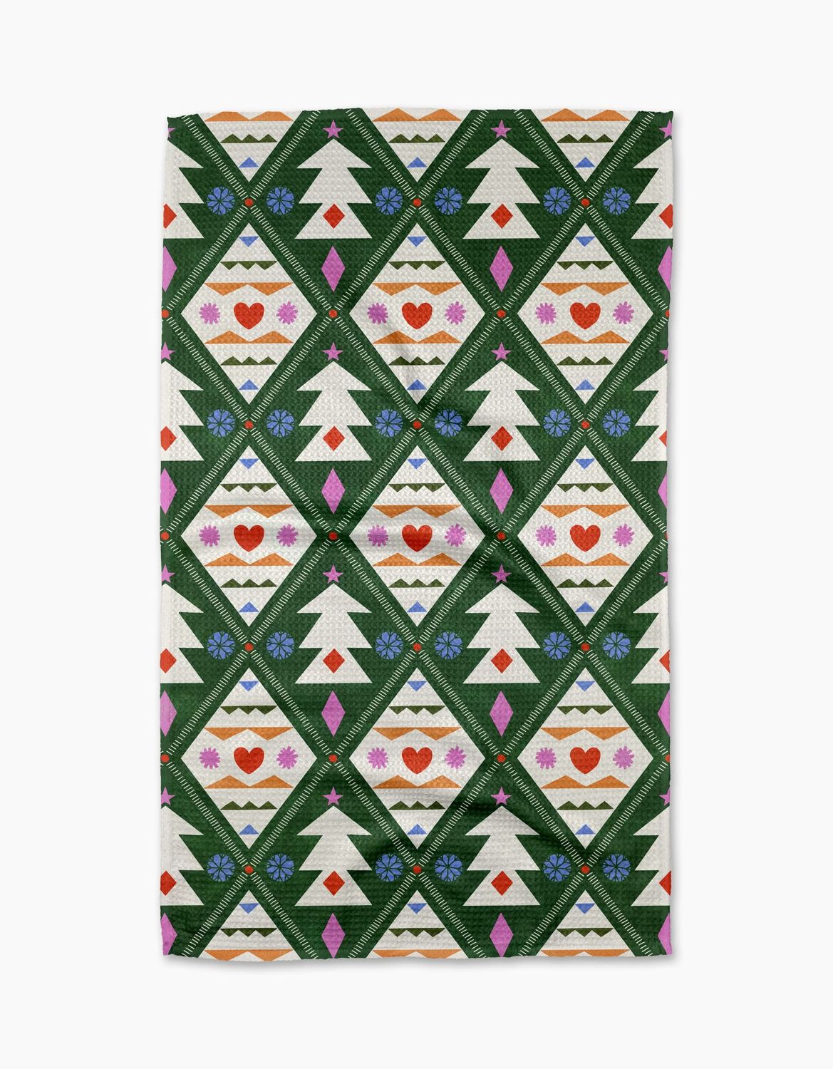Nordic Christmas Tea Towel | Geometry