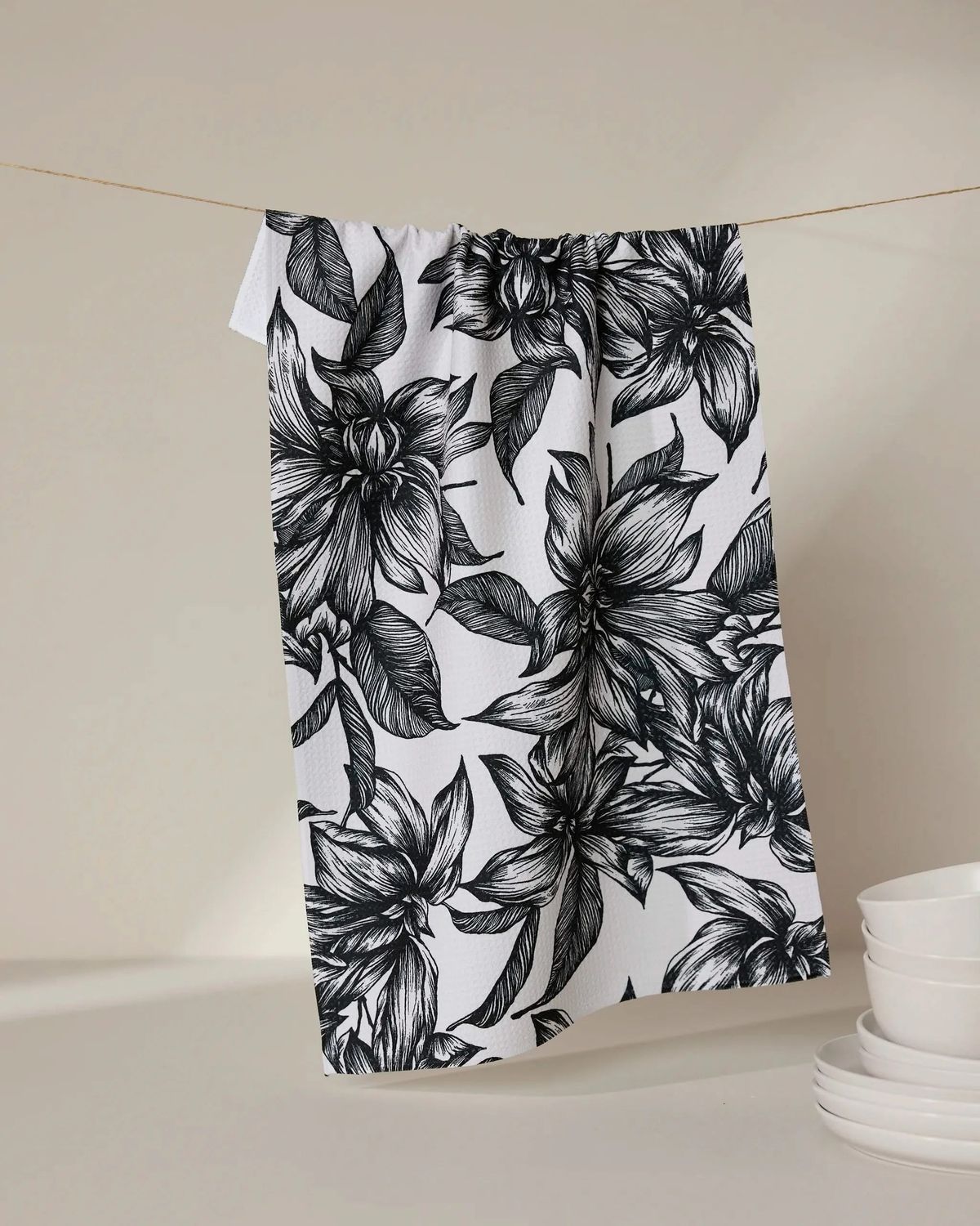 Caring Tea Towel | Geometry