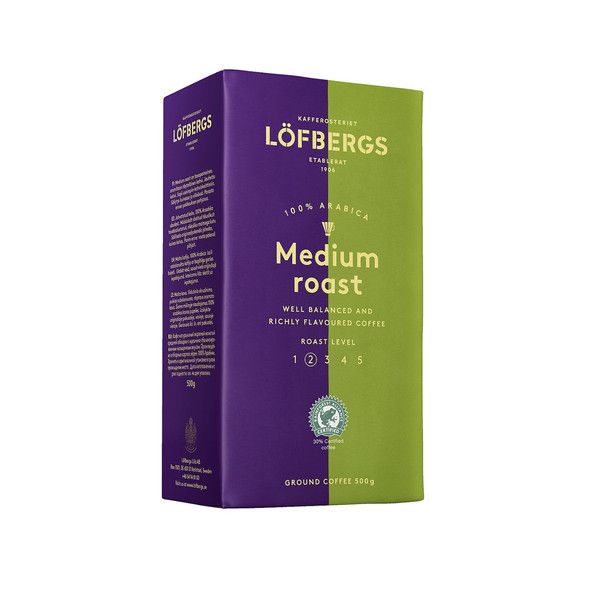 Löfbergs Medium Roast Ground Coffee – 17.6 oz