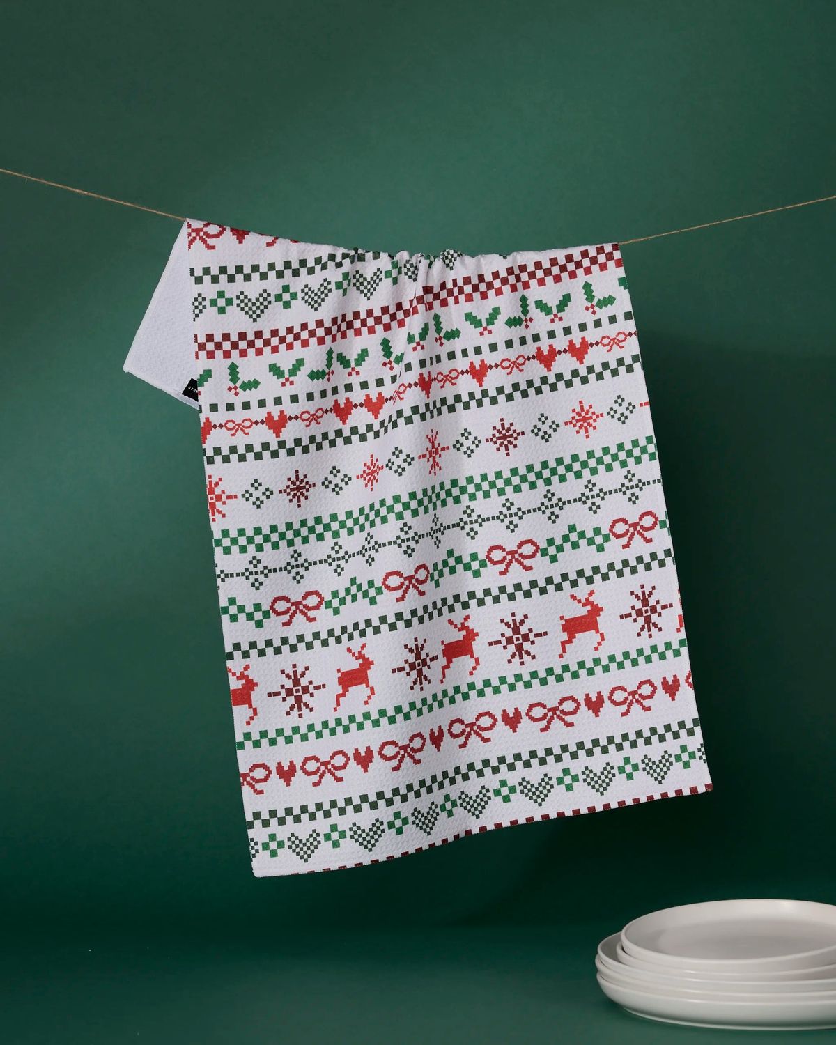 Ugly Sweater Day Tea Towel | Geometry