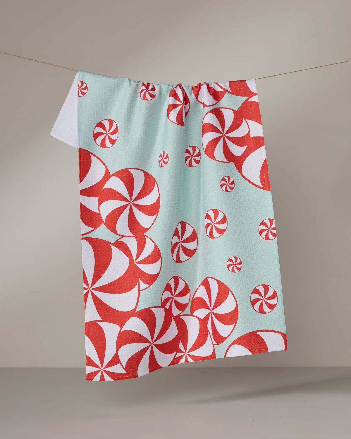 Peppermint Swirl Tea Towel | Geometry