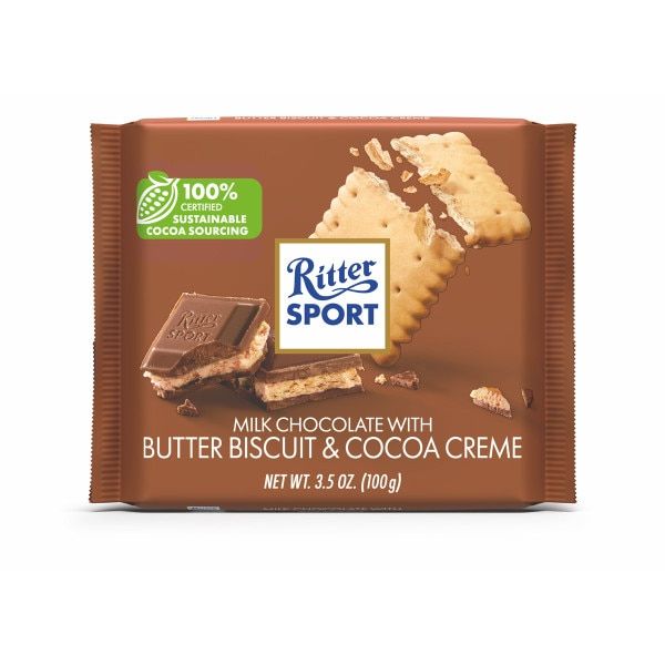 Ritter Sport® Milk Chocolate with Butter Biscuit – 3.5 oz