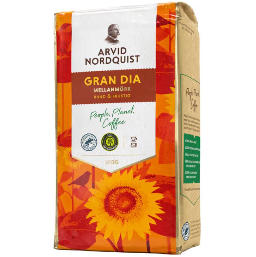 Arvid Nordquist Classic Medium/Dark Roast (Gran Dia) Ground Coffee – 17.6 oz