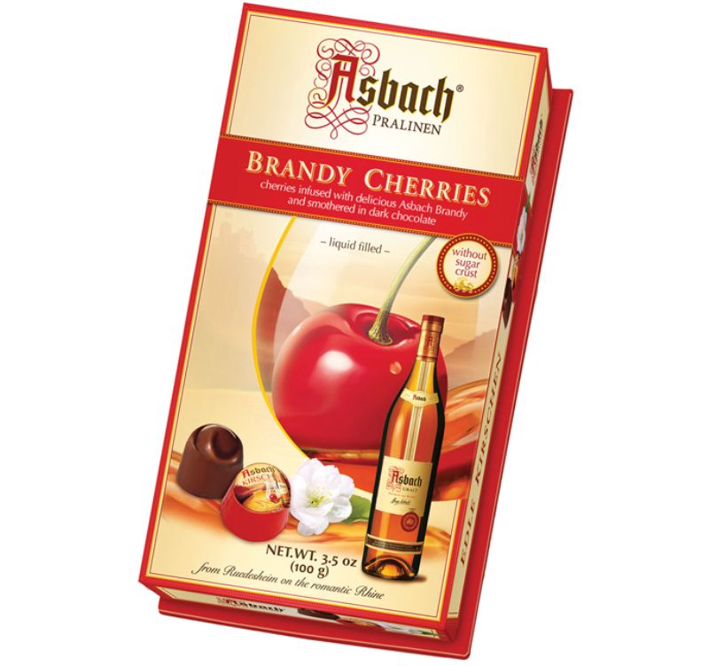 Asbach® Brandy Filled Chocolate Covered Cherries – 3.5 oz