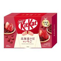 KitKat Hokkaido Adzuki Bean &amp; Strawberry Chocolate Wafer Biscuits
